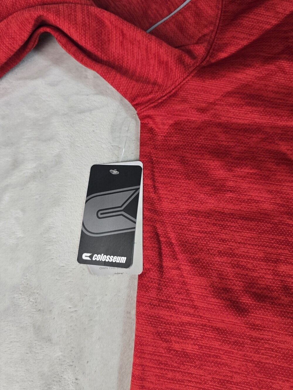 NWT Colosseum Men's UNLV Rebels Long Sleeve 1/4 Zip Pullover Red Med - Picture 9 of 9